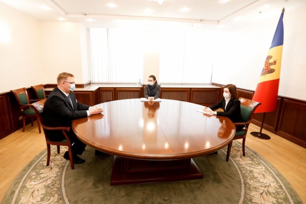 Maia Sandu a avut o întrevedere cu ES Bartłomiej Zdaniuk, Ambasadorul Poloniei în țara noastră